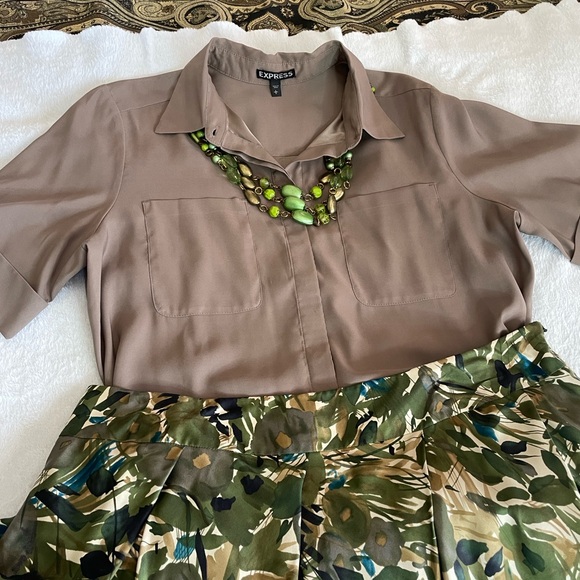 Rare 💯% Silk Jones New York NWT Full Skirt - Picture 16 of 17